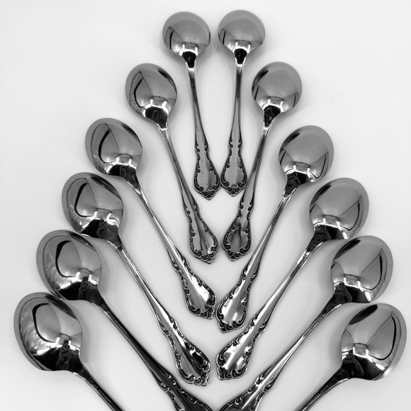 56 Pc. Oneida Stainless Profile St. Louis Silverware/Flatware Set - Picture 3 of 16